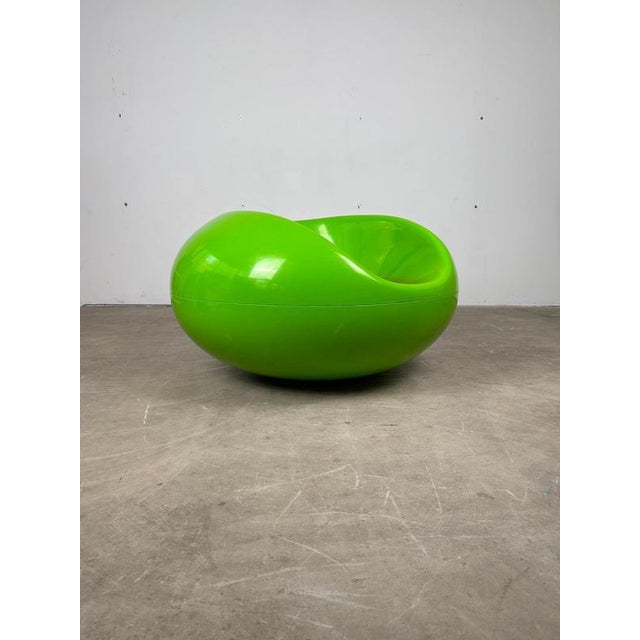 Plastic Finnish Pastil Chair in Green Fiberglass by Eero Aarnio, 1970s For Sale - Image 7 of 11