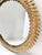 French Vintage Laurel Leaf Round Wall Mirror in Antiqued Gold Metal, 16.5" For Sale - Image 3 of 7