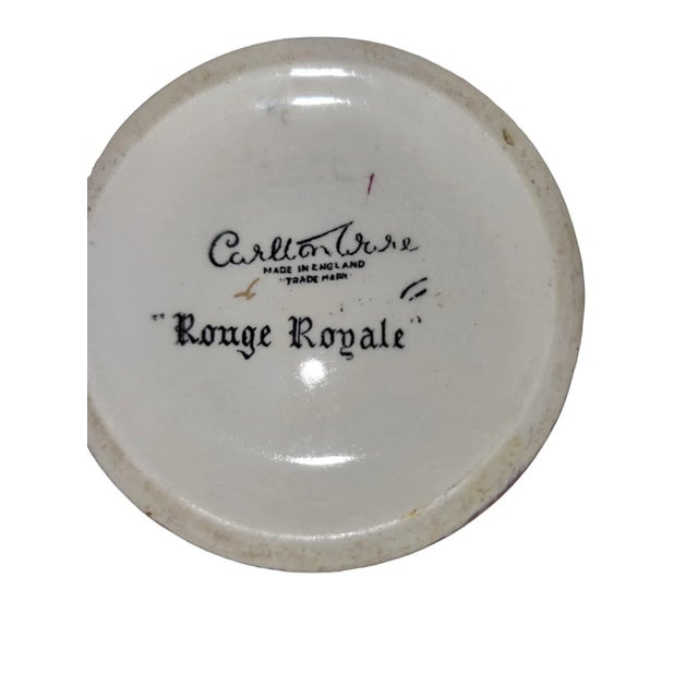 Art Deco 1940s Carlton Ware Rouge Royale Vase For Sale - Image 3 of 4