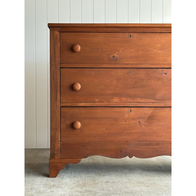 Late 19th Century Antique Pine Chest of Drawers For Sale - Image 4 of 18