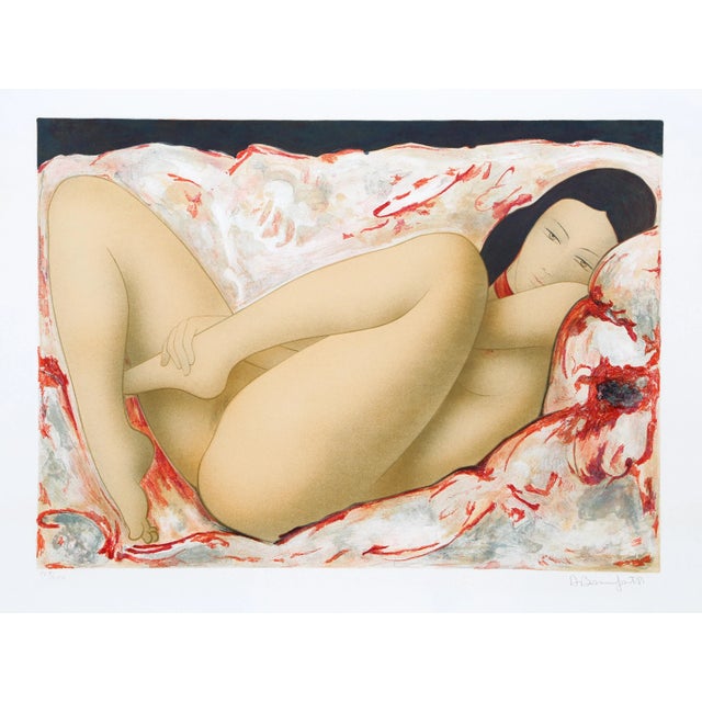Reclining Nude 1981 Lithograph, Signed in Pencil Of 250, EA 22 in. x 30 in. (55.88 cm x 76.2 cm)