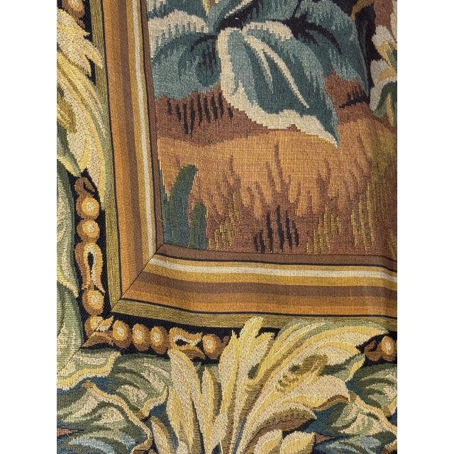 Mid 20th Century Monumental French Aubusson-Style Verdure Tapestry by Les Tapisseries d’Halluin For Sale - Image 5 of 18