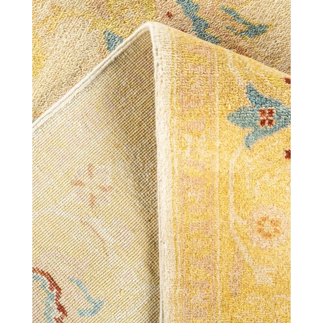 Eclectic, One-of-a-Kind Hand-Knotted Area Rug - Ivory, 6' 3" x 9' 2" For Sale In New York - Image 6 of 8