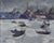 Mid Century Modern Impasto Oil Painting -- Venice at Sunset with St. Mark's Basilica Wonderful and evocative modern...