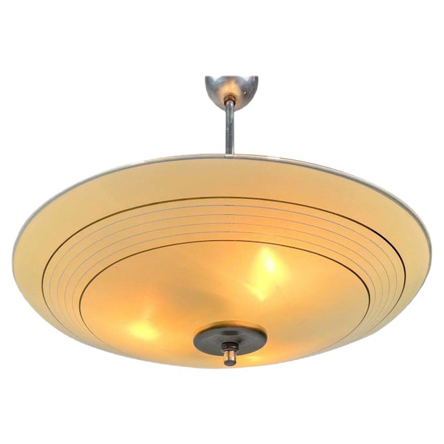 Mid-Century Glass Pendant from Napako, Czechoslovakia, 1960s For Sale