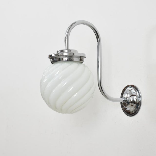 Opaline Wall Lights, 1920s For Sale - Image 6 of 6