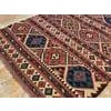Textile 1930s Multicolor Geometric Kilim Antique Caucasian Kuba Flat-Weave Rug 5'4" X 8'8" Wool Carpet For Sale - Image 7 of 7