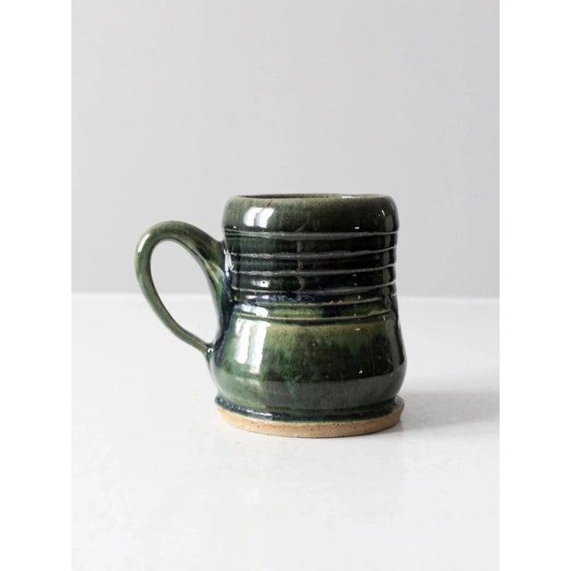 Contemporary Vintage Studio Pottery Mug For Sale - Image 3 of 10