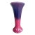 Vintage Cliftwood Art Pottery(Morton) Unmarked Small Maroon/Blue Trumpet Vase For Sale