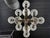Mid-Century Modern Italian Modern Chrome, Stainless and Glass Chandelier by Oscar Torlasco For Sale - Image 3 of 11