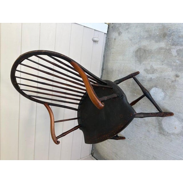 Collection of Three Painted 19Thc Philadelphia Windsor Chairs -3 For Sale - Image 4 of 11
