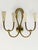 Ivory Metal and Brass Four-Light Wall Lamps, 1950s, Set of 4 For Sale - Image 14 of 18
