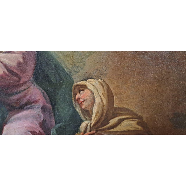 Circle of Sebastiano Conca, The Coronation of the Virgin Among the Saints, 1800s, Oil Painting on Canvas, Framed For Sale - Image 3 of 15