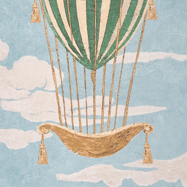 Contemporary Schumacher X Carl D'Aquino Up, Up And Away! Wallcovering In Document For Sale - Image 3 of 3