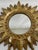 1970s Vintage Bright Gold 13" Sunburst Wall Accent Mirror For Sale - Image 5 of 17