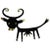 Metal Cow Key Hanger by Walter Bosse, 1950s For Sale - Image 7 of 7