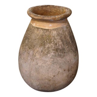 18th Century French Provençal Terracotta Biot Olive Oil Jar For Sale