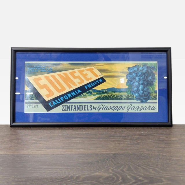 Set of 5 Framed Vintage California Fruit and Produce Label Prints For Sale In San Francisco - Image 6 of 7