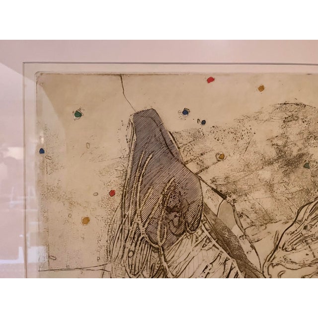 "Winged Figure" Etching + Aquatint by Artist Walter Sorge For Sale In Louisville - Image 6 of 7