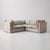 Not Yet Made - Made To Order Sophie Conran Coco 3x3 Sectional Sofa - Andrew Martin Wildwood Duck Egg with Contrast Welt Knife Edge Cushion For Sale - Image 5 of 5