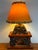 1940s Rustic Stone Fireplace Lamp Plus Night Light With Shade For Sale - Image 12 of 12