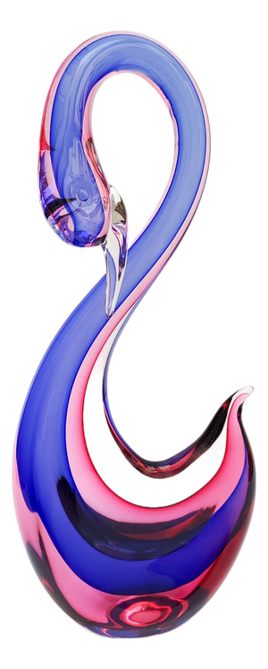 After Flavio Poli, Swan Sculpture, 1970s, Murano Glass