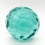 Late 20th Century Vintage Aqua Faceted Glass Paperweight – Mid-Century Modern / Minimalist For Sale - Image 5 of 7