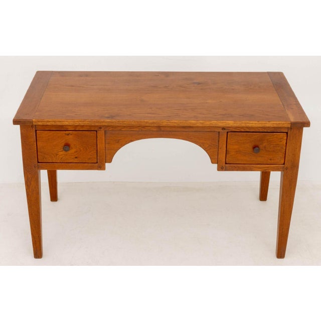 Arts & Crafts Arts and Crafts Style Oak Desk For Sale - Image 3 of 7