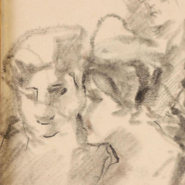 Pompeo Mariani, Genre Scene, Mixed Media on Paper, Framed For Sale - Image 4 of 10