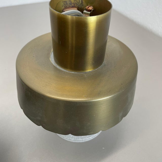 Minimalist Brass and Glass Tube Ceiling Lights, Italy 1970s, Set of 2 For Sale - Image 9 of 18