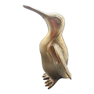 Vintage Brass Penguin, Tall For Sale