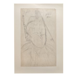 A. Modigliani, Ritratto di Giovane Uomo / Portrait of a Young Man, Lithograph For Sale