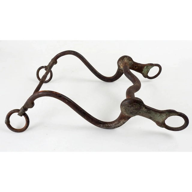 Antique 1860's Cavalry Cowboy Western Curb Bit For Sale - Image 9 of 9