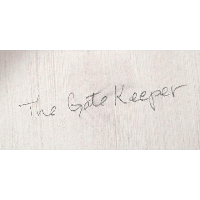 "The Gate Keeper", Bay Area Figurative Abstract by John Hoft For Sale - Image 9 of 11