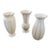 1990s Lenox Carved Bud Vases- Set of 3 For Sale