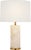 Modern AERIN by Visual Comfort Signature Lineham 16" Cordless Accent Lamp in Alabaster with Linen Shade For Sale - Image 3 of 3