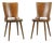 Pair of 1960s 1960s Mid Century style dining chairs Attributed to Baumann For Sale
