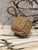 Vintage nautical style rope square doorstop. Made in USA.