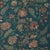 Zoffany Indienne Print Fabric in Prussian Blue/Koi For Sale