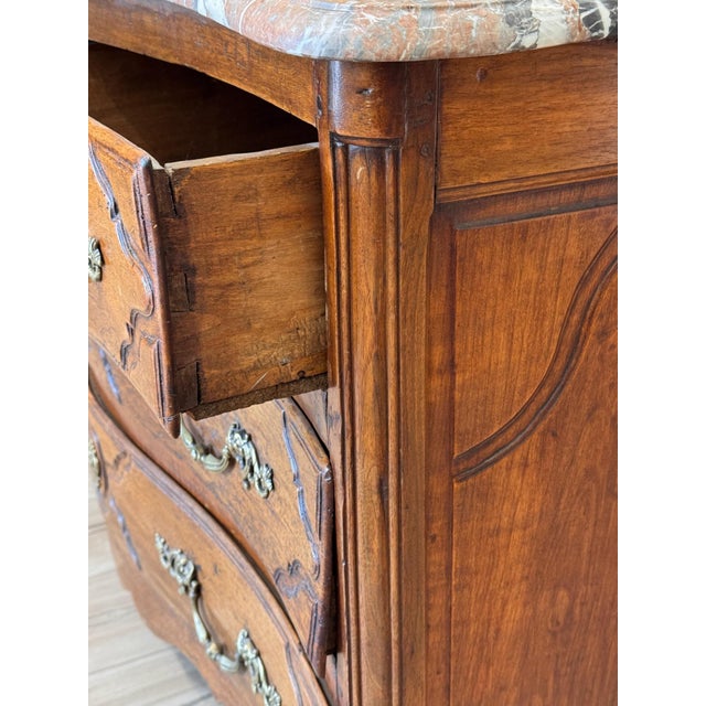 18th Century Continental Commode With a Marble Top For Sale - Image 9 of 13