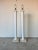 1980s Vintage Faux Pencil Reed Plaster Floor Lamps With Coral Stone Base – Pair For Sale - Image 4 of 12