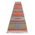 70s Multicolor Striped Design Turkish Runner Kilim Rug For Sale
