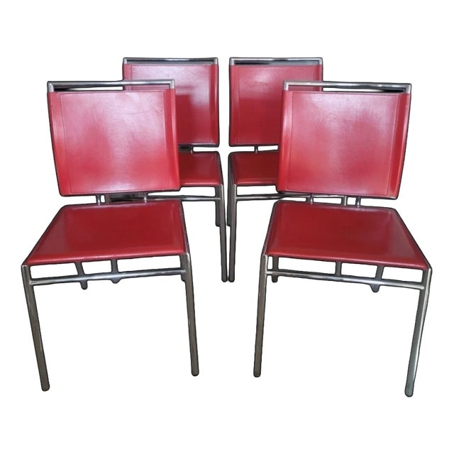 Italian Modern Chairs, 1990s, Set of 4 For Sale