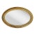 20th Century, Antique Oval Giltwood Mirror W/Original Glass For Sale