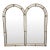 Hollywood Regency Double Arched Wall Mirror For Sale