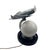 1980s Art Deco Machined Age Aluminum Fighter Airplane Table Lamp by Sarsaparilla For Sale - Image 9 of 15