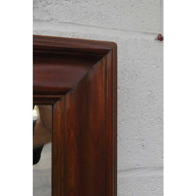 Traditional Pennsylvania House Cherry Wood Large Wall Bedroom Bathroom Vanity Mirror For Sale - Image 3 of 11