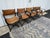 Rustic European Restoration Hardware 1970s French Director's Dining Chairs | Set of 5 | Chestnut Leather For Sale - Image 3 of 17
