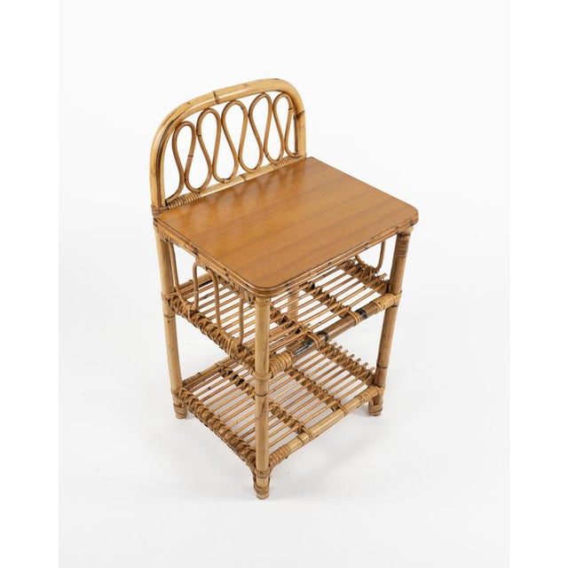 Mid-Century Bedside Tables in Bamboo and Rattan, Italy, 1960s, Set of 2 For Sale - Image 18 of 18