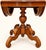 19th Century French Walnut Carved Round Drop-Leaf Table For Sale In San Francisco - Image 6 of 9
